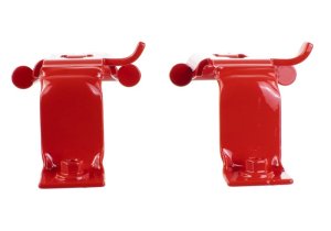 Ford Ranger Tow Hook Pair - Front - Ford Racing - Steel Powder Coated - Red - `19-`23